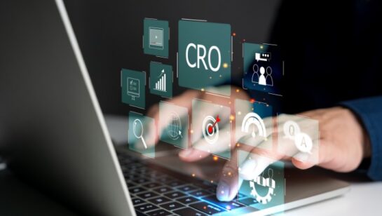 CRO, conversion rate optimization concept, Adjusting the website to be more efficient To convert website visitors into customers, The process of increasing the percentage of conversions on website