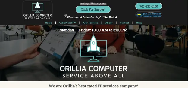Orillia Computer IT support and services in Orillia, homepage