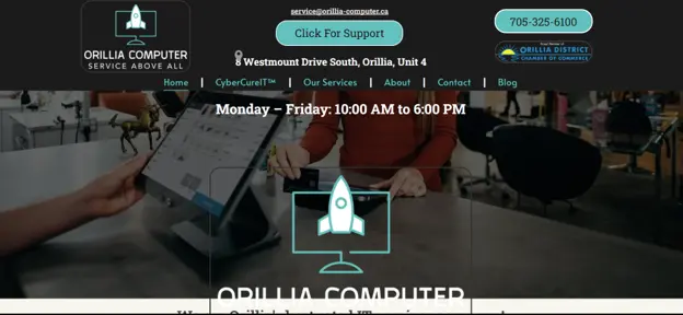 Orillia Computer IT support and services in Orillia, Simcoe County, homepage