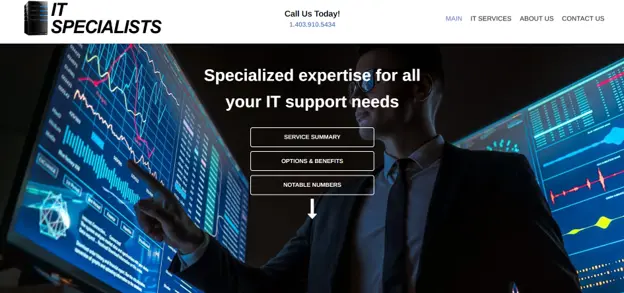 IT Specialists managed IT provider in Barrie, serving Orillia, homepage