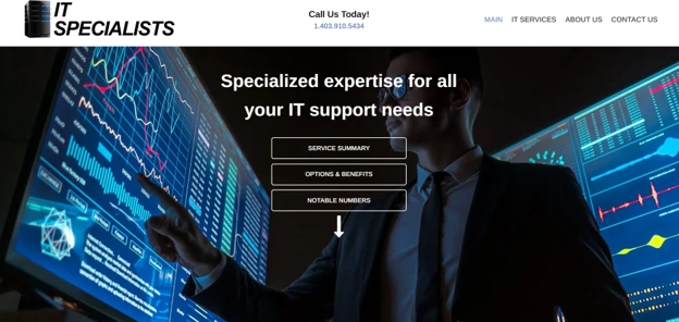 IT Specialists Barrie managed IT services Simcoe County, homepage