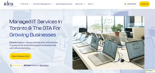 Idealogical Systems Markham IT services homepage