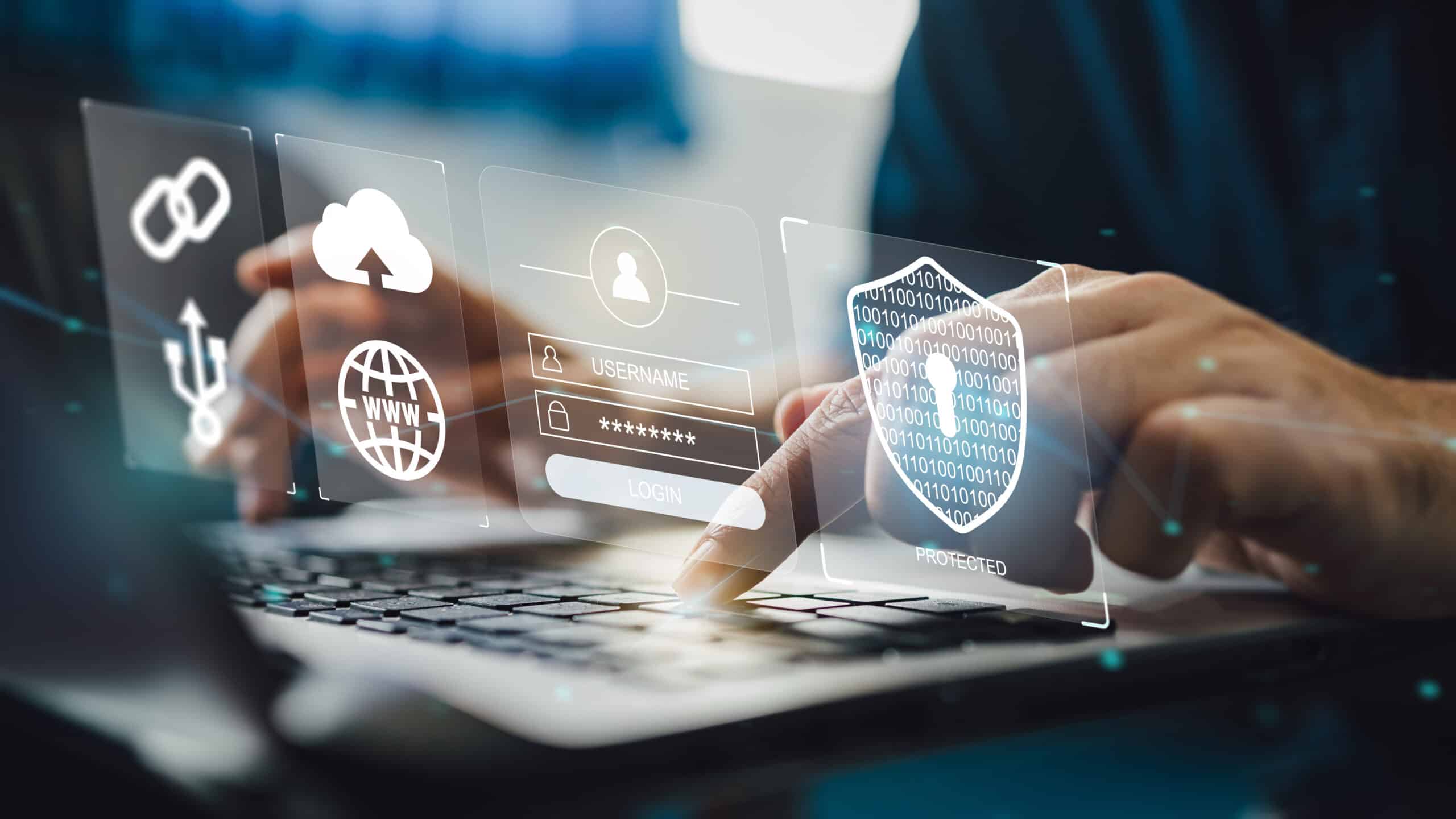 IT specialist working on cybersecurity and data protection, representing ACT360 cybersecurity services